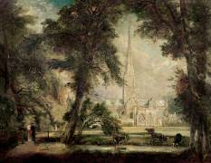 Salisbury Cathedral from the Bishop's Grounds (John Constable) - Muzeo.com