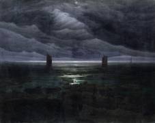 Sea Shore in Moonlight (Caspar David Friedrich) - Muzeo.com