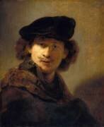 Self portrait with velvet cap (Rembrandt) - Muzeo.com
