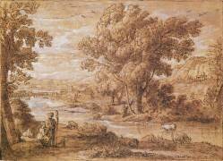 Shepherd and Shepherdess (Claude Gellée) - Muzeo.com