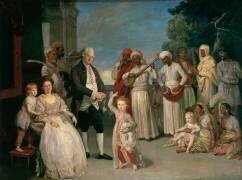 Sir Elijah and Lady Impey and Their Three Children (Johan Zoffany) - Muzeo.com