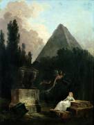Spirit of the Tomb (Hubert Robert) - Muzeo.com