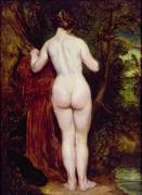 Standing Female Nude by a Stream (William Etty) - Muzeo.com