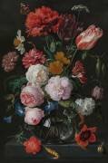 Still Life with Flowers in a Glass Vase (Jan Davidz de Heem) - Muzeo.com