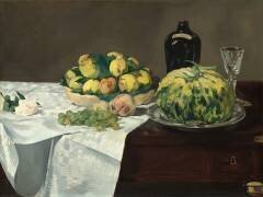Still Life with Melon and Peaches (Edouard Manet) - Muzeo.com