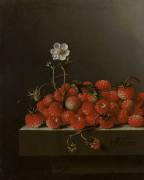 Still Life with Wild Strawberries (Adriaen Coorte) - Muzeo.com
