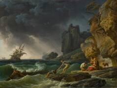 Stormy Sea with Shipwreck (Joseph Vernet) - Muzeo.com