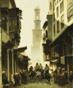 Street Scene in Damascus (Alberto Pasini) - Muzeo.com