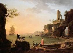 Sunset (Joseph Vernet) - Muzeo.com