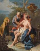 Suzanne et les vieillards (Giovanni Battista Pittoni) - Muzeo.com