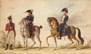 Swiss officer of the 4th regiment (Pierre Antoine Lesueur) - Muzeo.com