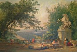 Terrace Ruins in a Park (Hubert Robert) - Muzeo.com