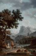The Alpine Shepherdess (Joseph Vernet) - Muzeo.com