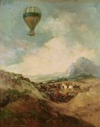 The Ascent of the Montgolfier (Francisco de Goya) - Muzeo.com