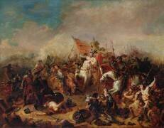 The Battle of Hastings in 1066 (Francois Hippolyte Debon) - Muzeo.com