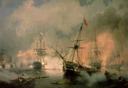 The Battle of Navarino (Ivan Aivazovsky) - Muzeo.com