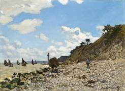 The Beach at Honfleur (Claude Monet) - Muzeo.com