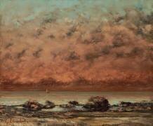The Black Rocks at Trouville (Gustave Courbet) - Muzeo.com
