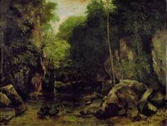 The Black Well, Doubs (Gustave Courbet) - Muzeo.com
