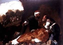 The Burial of St. Stephen (Carlo Saraceni) - Muzeo.com