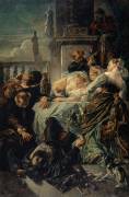 The death of Pietro Aretino (Anselm Feuerbach) - Muzeo.com