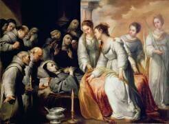 The Death of St. Clare (Bartolomé Esteban Murillo) - Muzeo.com