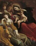 The Dream of Saint Catherine of Alexandria (Lodovico Carracci) - Muzeo.com