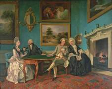 The Dutton Family in the Drawing Room of Sherborne Park (Johan Zoffany) - Muzeo.com