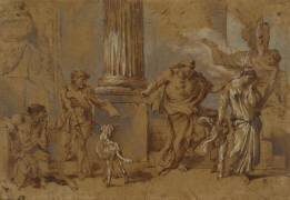 The Expulsion of Hagar (Giovanni Benedetto Castiglione) - Muzeo.com