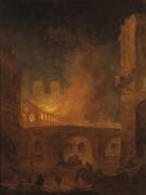 The Fire of Hotel-Dieu in Paris (Hubert Robert) - Muzeo.com