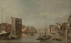 The Grand Canal in Venice with Palazzo Bembo (Francesco Guardi) - Muzeo.com