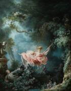 The Happy Accidents of the Swing (Jean-Honoré Fragonard) - Muzeo.com
