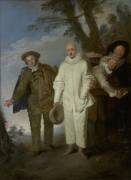 The Italian Comedians (Antoine Watteau) - Muzeo.com