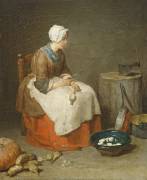 The Kitchen Maid (Jean Siméon Chardin) - Muzeo.com