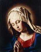 The Madonna in Prayer (Giovanni Battista Salvi) - Muzeo.com