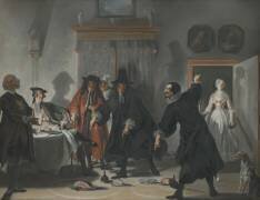 The Mathematicians or the Young Lady Who Fled: The Dispute between Doctors Raasbollius and Urinaal (Cornelis Troost) - Muzeo.com