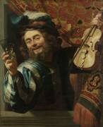 The Merry Fiddler (Gerrit van Honthorst) - Muzeo.com