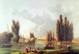 The Park and Chateau at Mereville (Hubert Robert) - Muzeo.com