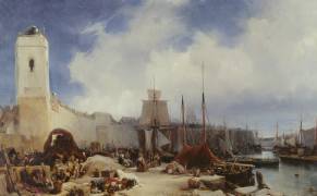 The Port of Dunkirk (Eugène Isabey) - Muzeo.com