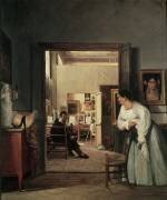 The Studio of Ingres in Rome (Jean Alaux) - Muzeo.com