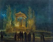 The temporary mausolee of Jean Jacques Rousseau (Hubert Robert) - Muzeo.com