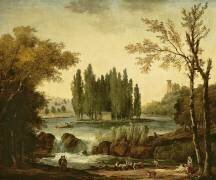 The Tomb of Jean-Jacques Rousseau at Ermenonville (Hubert Robert) - Muzeo.com