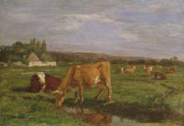 The Valley of the Touques (Eugène Boudin) - Muzeo.com