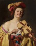 The Violin Player (Gerrit van Honthorst) - Muzeo.com