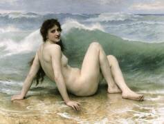 The Wave (William Bouguereau) - Muzeo.com