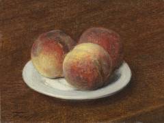 Three Peaches on a Plate (Henri Fantin-Latour) - Muzeo.com