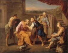 Tobie guérissant son père (Bon Boullogne the Elder) - Muzeo.com
