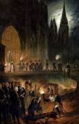 Transferring the Bones of the Royal Family to the Church of St. Denis (François Joseph Heim) - Muzeo.com