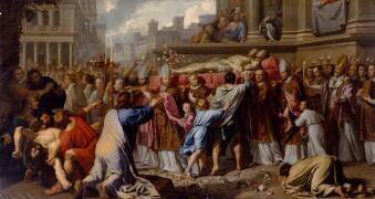 Translation des Corps de Saint Gervais et Saint Protais (Philippe de Champaigne) - Muzeo.com