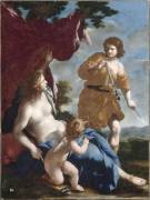 Vénus avec Adonis partant à la chasse (Giovanni Francesco Romanelli) - Muzeo.com